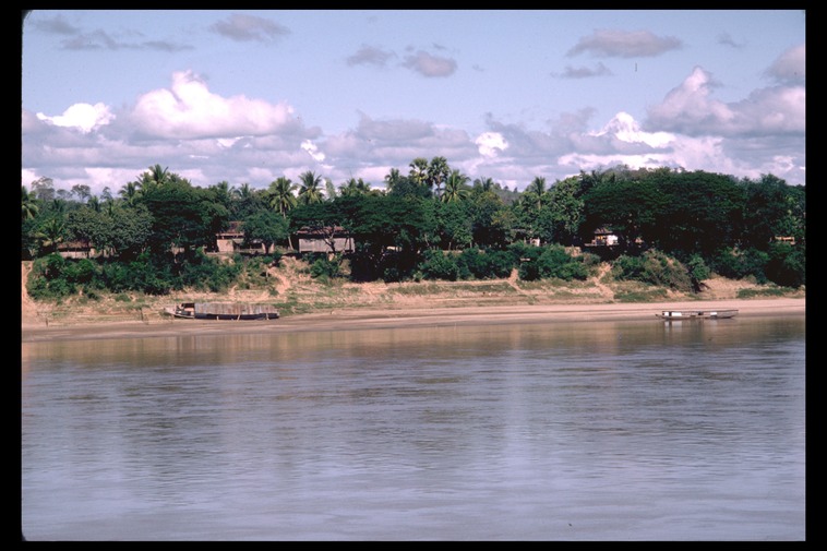 Laos, across the Mekong, 1986
