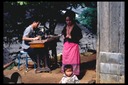 Sewing business, Hmong village, Thailand, 1986