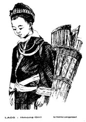 Hmong girl & basket